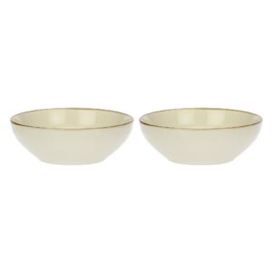 Set of 2 Concerto Avorio Salad Bowls - Ivory, 26 cm - Image 1