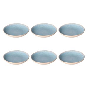 ROSE&TULIPANI CONCERTO FUSE AZZURRO Set of 6 soup plates 21 cm - Image 1