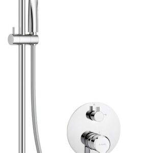 Concealed shower set with bath spout