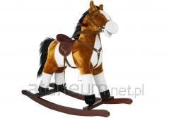 Rocking horse light brown 74cm 2254 Lean Toys