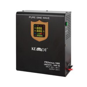 Wall-mounted uninterruptible power supply KEMOT PROsinus-1000 converter with pure sine wave and charging function 12V 230V 1000VA/700W - Image 2