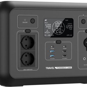 Przenośna stacja zasilania Volt Polska TRAVEL POWERBOX 2400 (1200W) 1008Wh