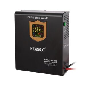 Wall-mounted emergency power supply KEMOT PROsinus-500 converter with pure sine wave and charging function 12V 230V 500VA/300W - Image 2