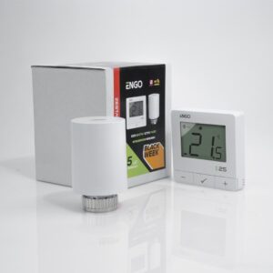 ENGO Controls Inteligentny zestaw ogrzewania Biały (E25-BATW-4 + ETRV-M30)