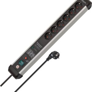 Brennenstuhl 1391010600 elektros tinklo ilgintuvas 3 m 6 AC išvestis(ys / čių) Vidaus Juoda, Sidabras - Image 3