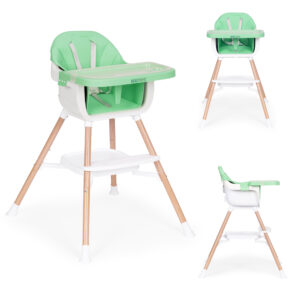 Vaikiška maitinimo kėdutė 2-in-1, žalia, ECOTOYS