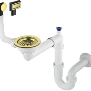 Siphon for 1-bowl granite sink - Space-Saver