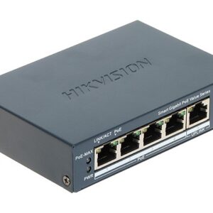 Hikvision DS-3E1505P-EI/M tinklo komutatorius Valdomas Gigabit Ethernet (10/100/1000) Maitinimas per Eternetą (PoE) Pilka - Image 2