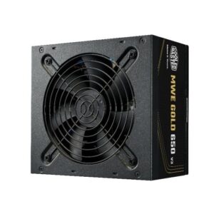 Cooler Master MWE Gold V3 ATX 3.1 Non-Modular Series maitinimo blokas 650 W 24-pin ATX Juoda - Image 2