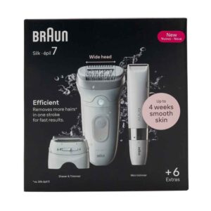 Braun Silk-épil 7 7-441 40 pincetai Sidabras, Balta - Image 3