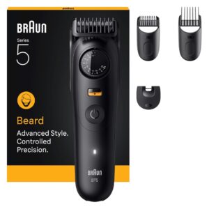 Braun BeardTrimmer 9 BT5520 barzdos kirpimo mašinėlė Baterija 40 2 cm „Wet & Dry“ Juoda - Image 3