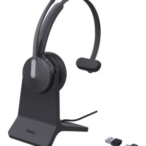 Yealink BH70 Mono with Stand Teams Laisvų rankų įranga Bevielis Su lankeliu Biuras / skambučių centras USB A tipo Bluetooth Įkrovimo stovas Juoda - Image 3