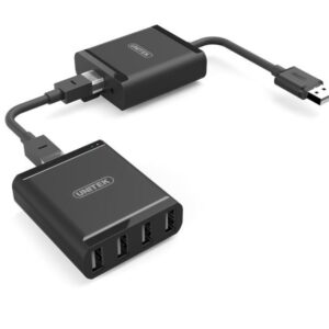 UNITEK Y-2516 sąsajos šakotuvas USB 2.0 480 Mbit/ai Juoda - Image 2