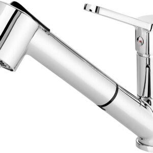Kitchen faucet with pull-out spout - 2 jet types