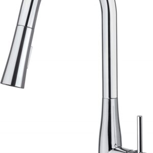 Kitchen faucet with pull-out spout - 2 jet types