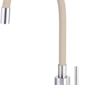 Kitchen faucet with bent spout