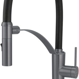 Kitchen faucet with flexible spout - 2 types of spray