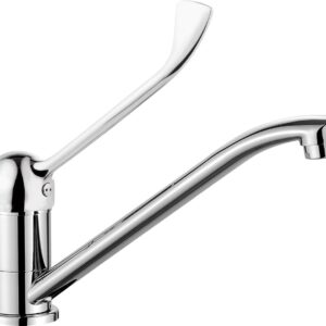 Clinic kitchen faucet with lever