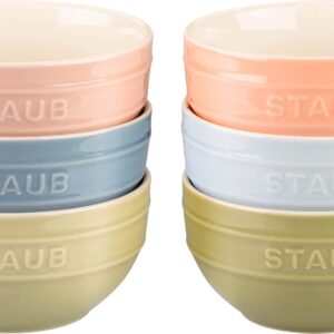 Set of 6 bowls 14 cm, multicolor