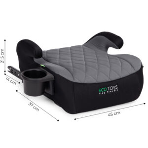 ISOFIX Car Booster Seat for Children i-SIZE Height 125-150 cm Cup Holder ECOTOYS - Image 10