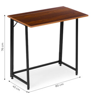 Foldable Computer Desk 80x45 cm Laptop Table Loft Style ModernHome - Image 10