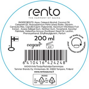Kūno sviestas Rento Arctic Berries, 200 ml - Image 2