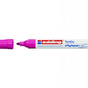 Tekstilės žymeklis Edding 4500, apvaliu galiuku, 2-3mm, rožinės spalvos