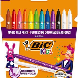 Flomasteriai Bic Magic, vienpusiai, 12 vnt.