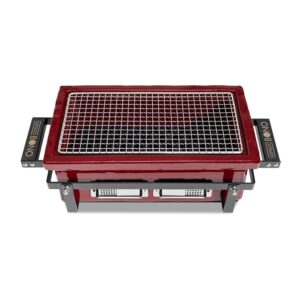 Grilis Kamado Bono HIBACHI EVO SQUARE, raudona, 42 cm - Image 2