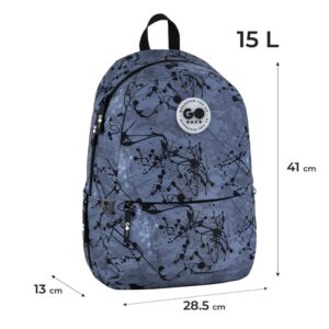 Mokyklinė kuprinė GO26-188M-3, pilka sp., 28.5x13x41 cm - Image 2
