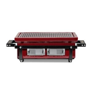 Grilis Kamado Bono HIBACHI EVO SQUARE, raudona, 42 cm