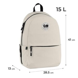 Mokyklinė kuprinė GO26-188M-1, rusva, 3 cm x 34 cm x 40 cm - Image 3