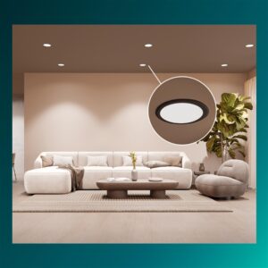 Šviestuvas įleidžiamas Philips LED,16.5W,3000K, Ø15,juodas - Image 3