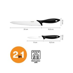 Virtuvinių peilių komplektas Fiskars 1065582, 2 vnt. - Image 2