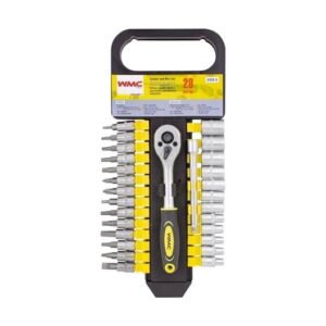 Galvučių ir antgalių komplektas WMC TOOLS 28 vnt