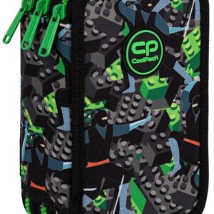 Penalas CoolPack Block, 20 cm x 7.5 cm, juoda/žalia