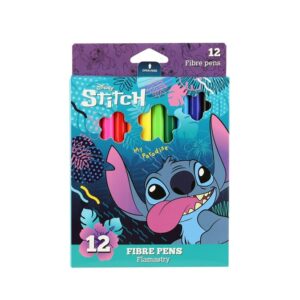 Flomasteriai Disney Stitch, vienpusiai, 12 vnt.