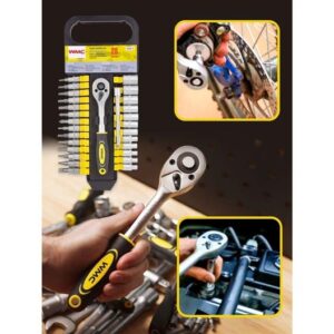 Galvučių ir antgalių komplektas WMC TOOLS 28 vnt - Image 2