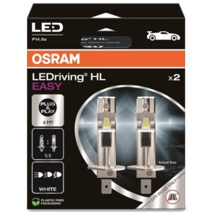 LEMP AUTO LED H1 12V 9W 1400 6500K 2VNT - Image 2
