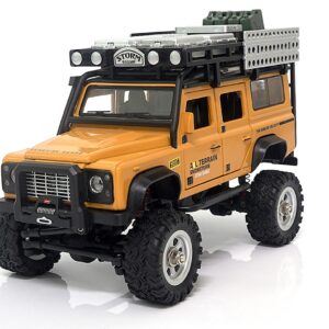 Amewi D90X28 Metall Scale Crawler gelb Radijo bangomis valdomas (RC) modelis Vikšrinis sunkvežimis Elektrinis variklis 1:28 - Image 1