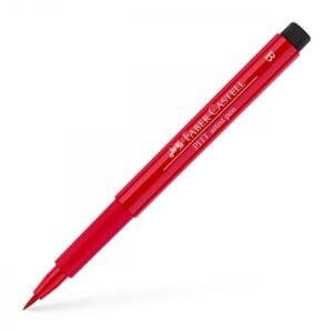 Rašiklis piešimui Faber-Castell PITT Artist Pen B, teptukinis, #219 Deep Scarlet Red