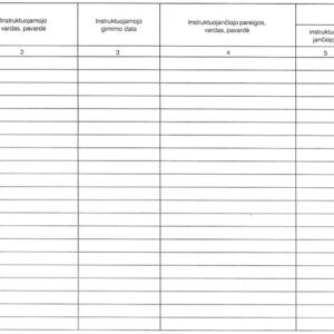 Darbuotojų saugos ir sveikatos įvadinių instruktavimų registravimo žurnalas, A4 - Image 2