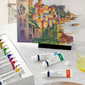Aliejiniai dažai Faber-Castell, 12 spalvų, 9ml - Image 2