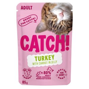 CATCH Turkey and carrot in jelly - šlapias kačių maistas - 85g