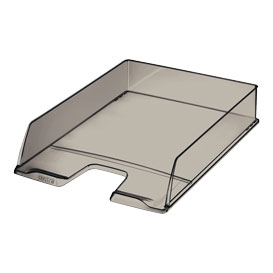 Dokumentų lentynėlė Centra, A4, 345x253x60mm, plastikinė, dūminės spalvos