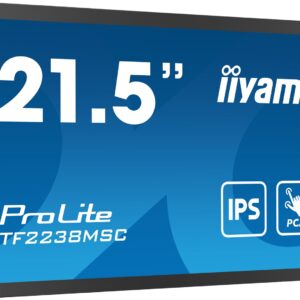 iiyama TF2238MSC-B1 kompiuterio monitorius 53,3 cm (21") 1920 x 1080 pikseliai „Full HD“ LED Lietimui jautrus ekranas Juoda - Image 1