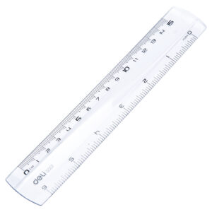Liniuotė DELI 15cm skaidri - Image 2