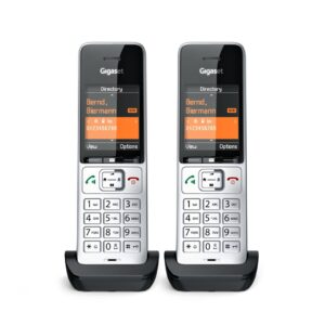 Gigaset COMFORT 500HX duo Analoginio ryšio / DECT telefonas Skambintojo ID Juoda, Sidabras - Image 2