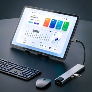 Tech-Protect HB09 HUB ADAPTERIS 8IN1 TYPE-C + USB-A3.0 + USB-C3.0 + HDMI 4K 60HZ + SD/TF + PD100W + RJ45 1000MB/S PILKAS (SPACE GREY) - Image 12