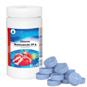 Chlorox daugiafunkcės tabletės Chlorox 20g baseino priežiūros priemonės 1KG MĖLYNOS BA0566